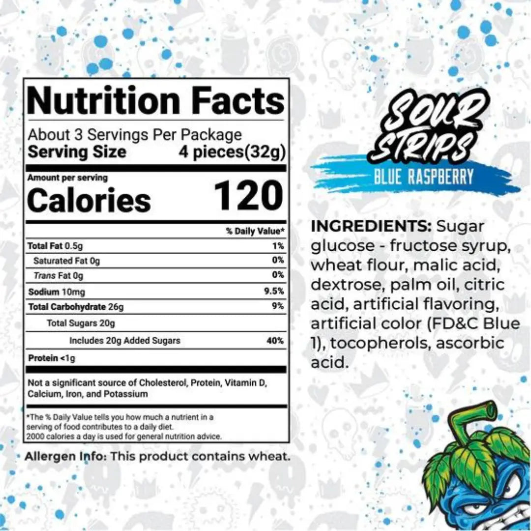 Sour Strips | Blue Raspberry Sour Strips