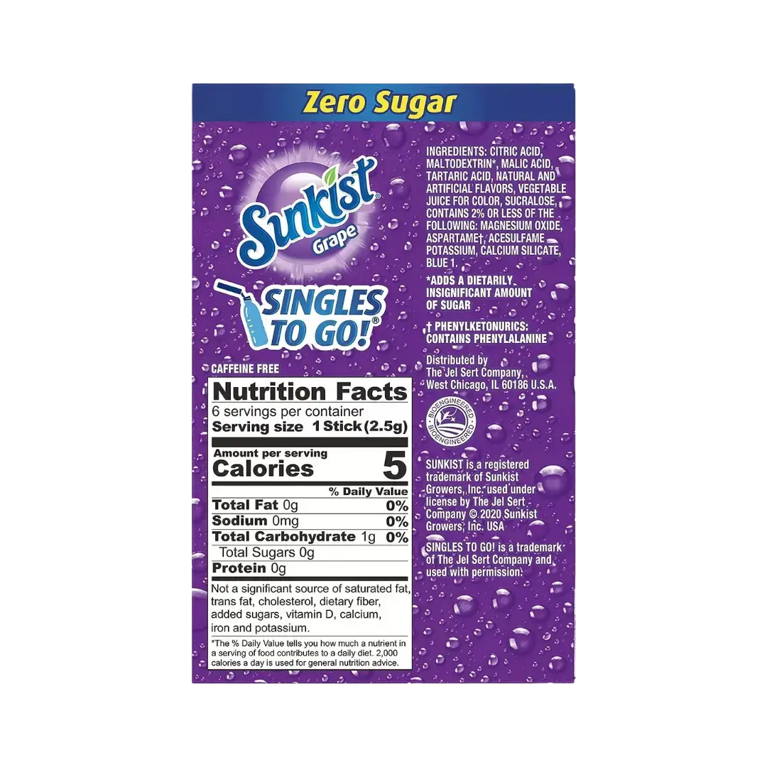 Sunkist | Singles to Go - Grape Shack à Sauce