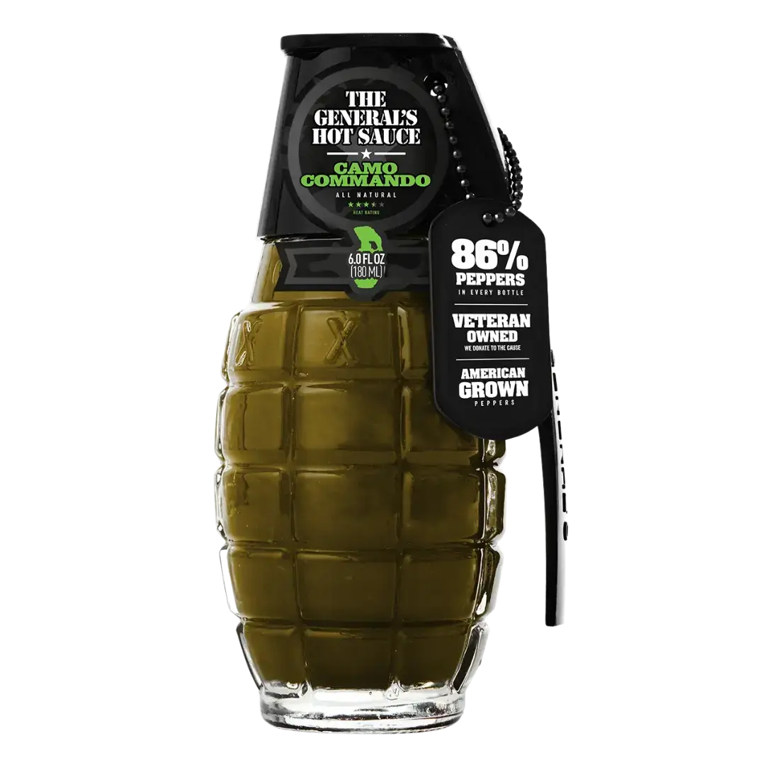 The Generals Hot Sauce | Camo Commando Shack à Sauce