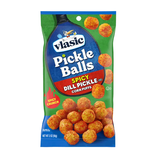 Vlasic | Pickle Ball - Spicy Dill Pickle - Corn Puffs Shack à Sauce